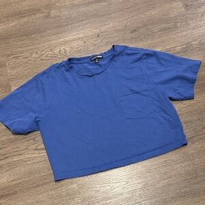 Fashion Nova Royal Blue Cropped Tee
